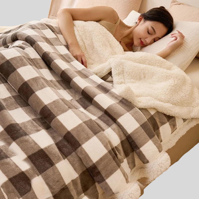 PlaidCozy | Couverture À Carreaux Chaud Et Doux – Livraison Offerte | Valuna