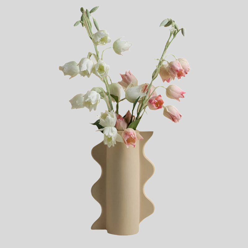 Harmony | Vase Minimaliste En Céramique Pour Arrangements Floraux Raffinés | Valuna