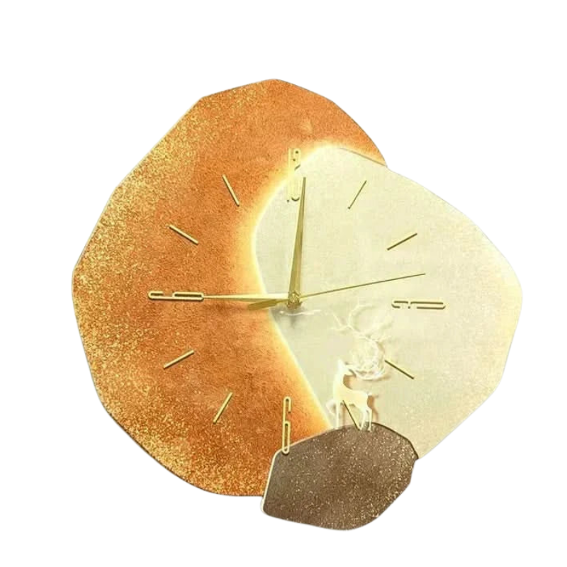 Brie | Horloge Murale Moderne En Bois Pour Des Espaces De Vie Élégants | Valuna