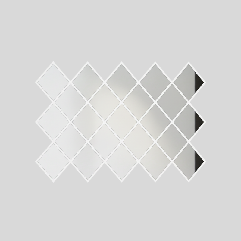 Diamant 3D Poli Brillant | Décoration Luxueuse À Effet Étincelant | Valuna