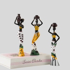 Ethnique Artisanale | Ensemble De Figurines En Résine Décorative | Valuna