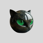 Sculpture De Chat Noir Décorative - Valuna