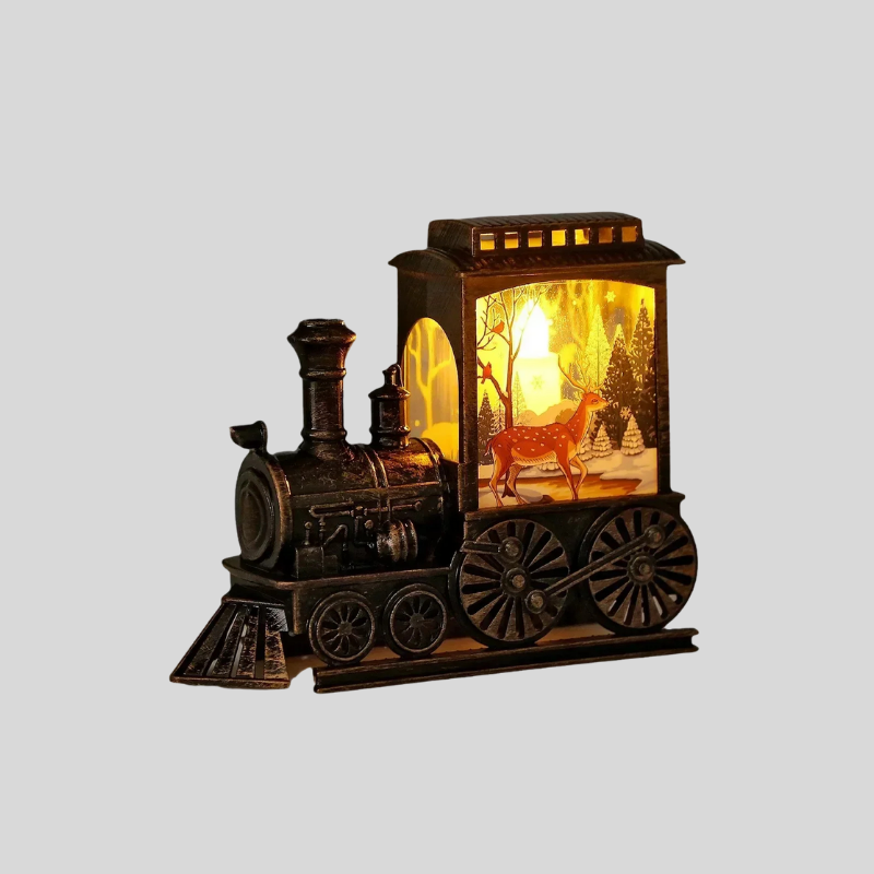 RetroTrainGlow | Nostalgisk Vintage Lampe | Valuna