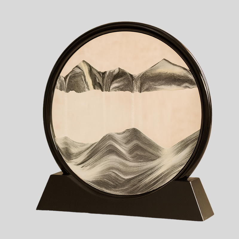 Lunareve | Ornement Cinétique Représentant Un Paysage De Sable Pour Une Atmosphère Apaisante | Valuna