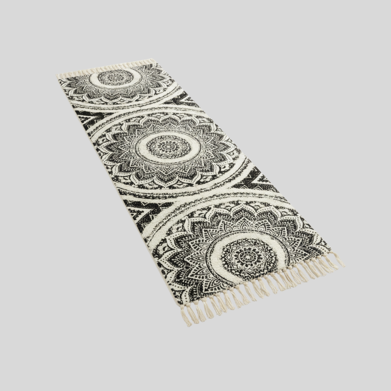 Mandala Bohème | Tapis Coureur En Coton À Motif Artistique | Valuna