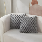 CozyWeave | Coussin Doux Luxueux avec Housse à Motifs Fuzzy | Valuna