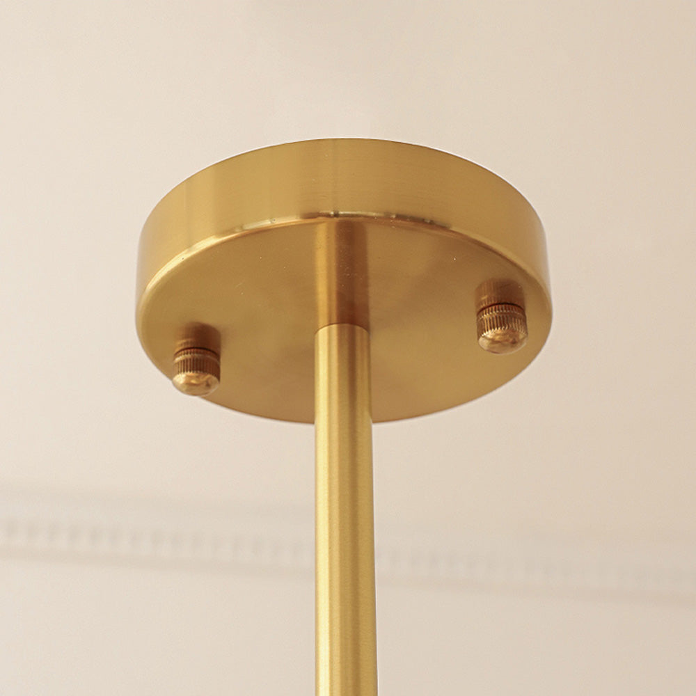 Suspension | Bauhaus en Verre Jaune Crème | Valuna