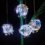 Lumière | Solaire Sphère Décorative Jardin avec Papillons | Valuna