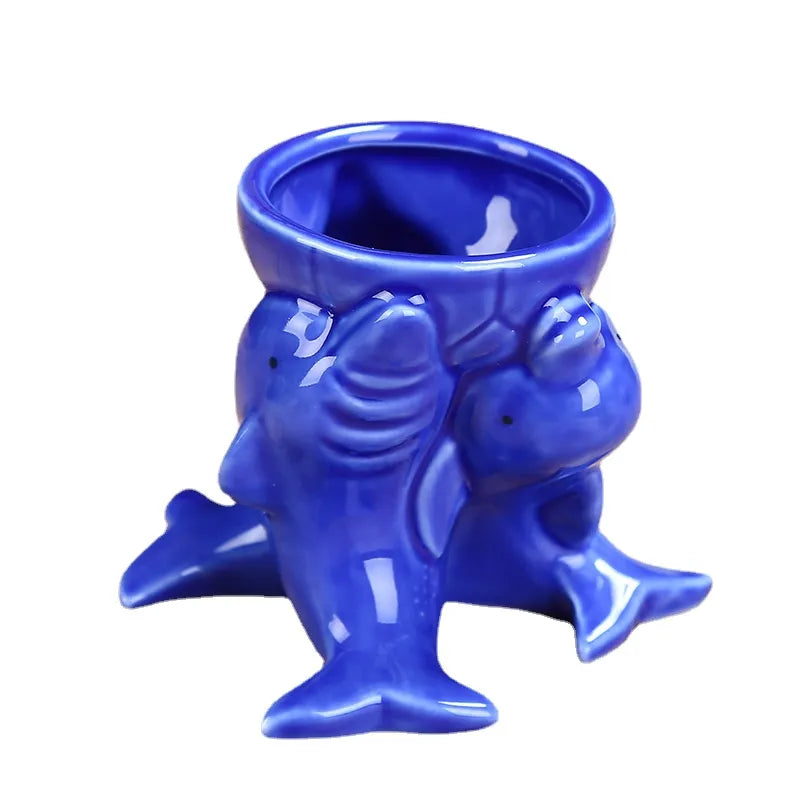 Dolphin Pot | Pot De Fleurs En Céramique Original Pour Plantes | Valuna