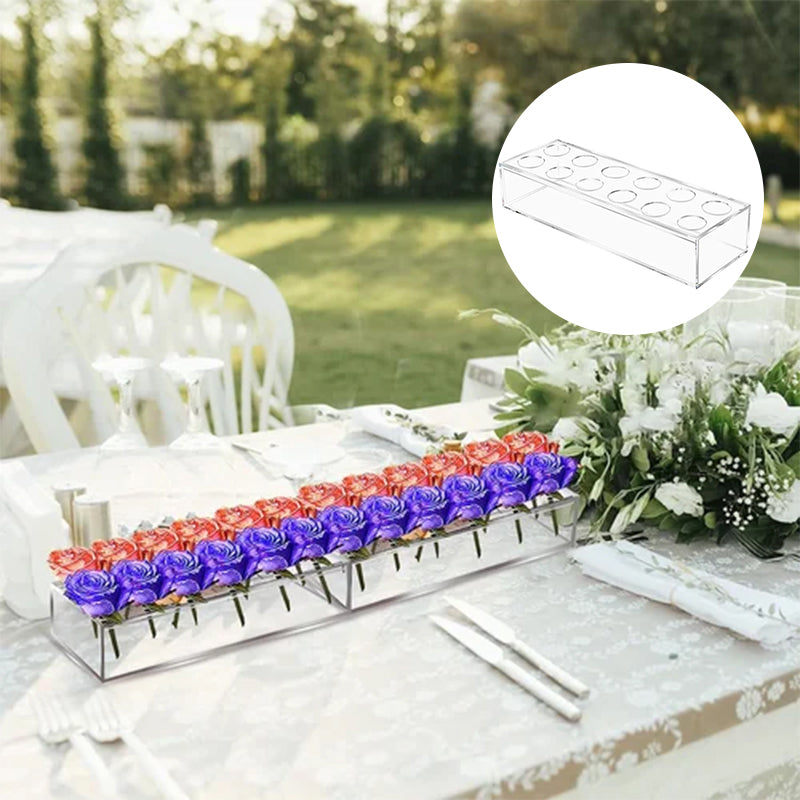 Vase En Acrylique Transparent Pour Décoration De Table VaseCristal - Valuna