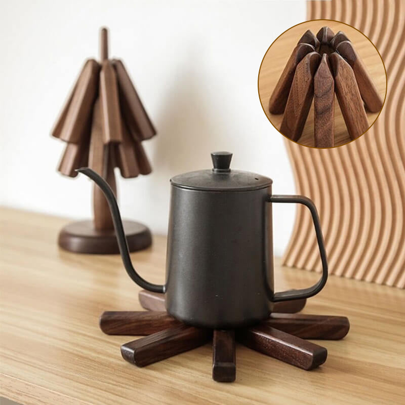 Sous-Verres | En Noyer Noir Pour Protection Et Style | Valuna