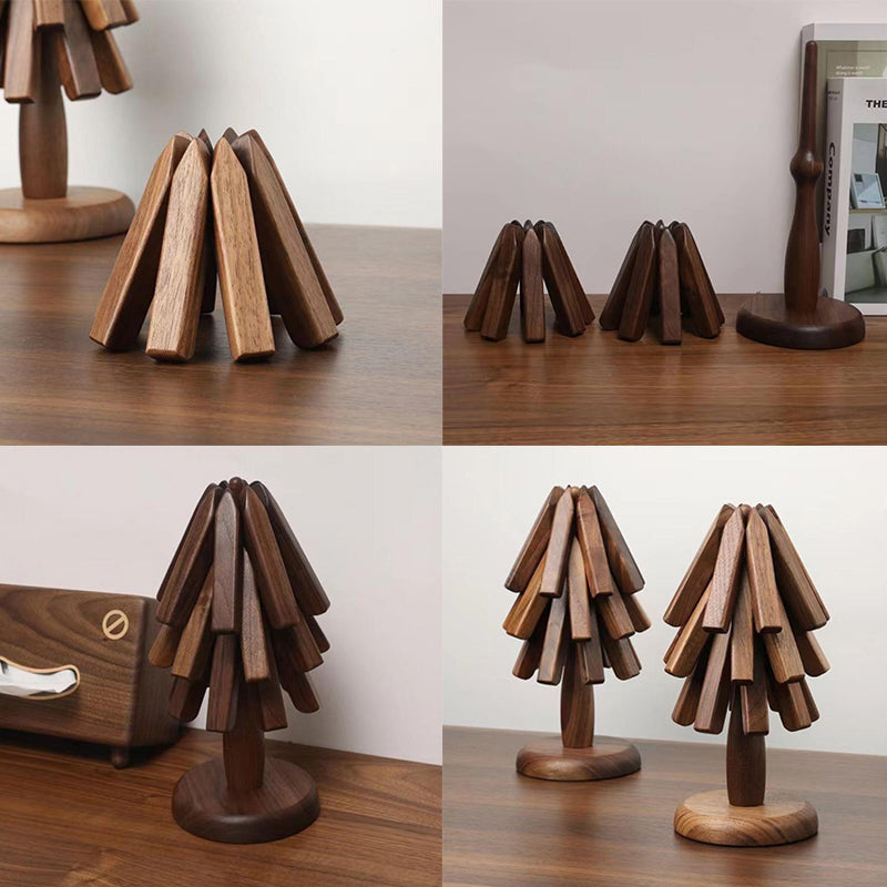 Sous-Verres | En Noyer Noir Pour Protection Et Style | Valuna