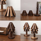 Sous-Verres | En Noyer Noir Pour Protection Et Style | Valuna