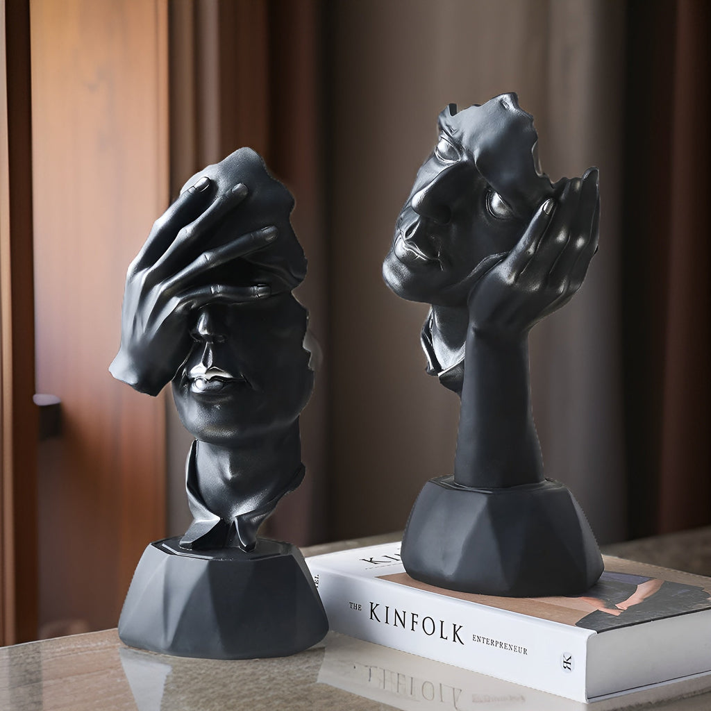 FaceArt | Sculpture de Visage Abstraite – Décoration Murale Artistique et Moderne | Valuna