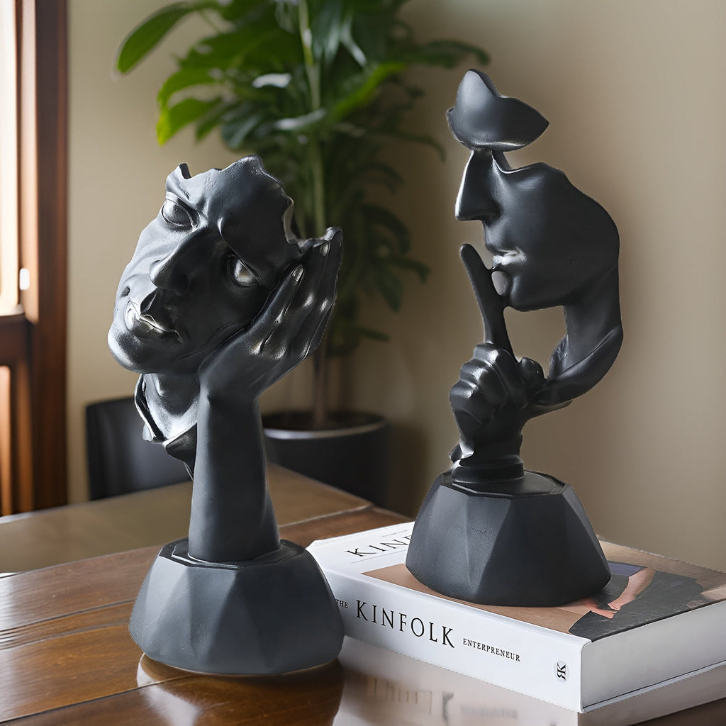 FaceArt | Sculpture de Visage Abstraite – Décoration Murale Artistique et Moderne | Valuna