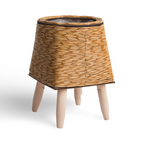 FauxRattan | Pot De Plante Rustique Fait Main – Panier À Fleurs Décoratif | Valuna