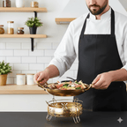 SteelChef | Casserole En Acier Inoxydable Martelé Pour Poêles, Sauces Et Cuisine Polyvalente | Valuna