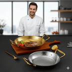 SteelChef | Casserole En Acier Inoxydable Martelé Pour Poêles, Sauces Et Cuisine Polyvalente | Valuna
