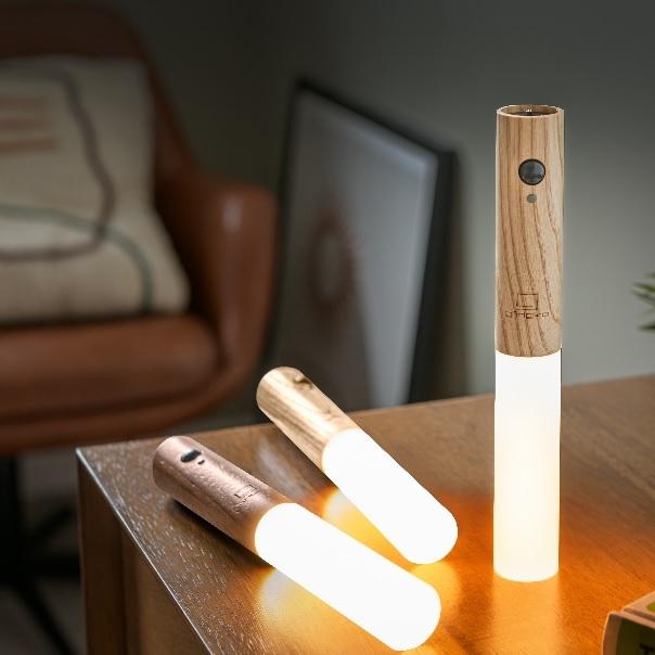 Woodlamp | Lumière d'ambiance sans branchement électrique | Valuna