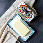 Hana Maslo Boîte à Beurre en Céramique | Coupe‑Beurre Couvert avec Couvercle | Valuna