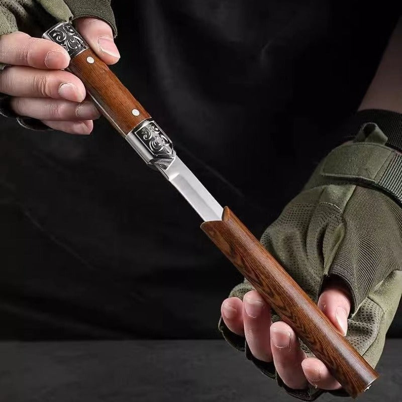 Couteau Utilitaire Artisanal | Poignée En Bois Japonais Et Coupe De Précision | Valuna