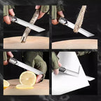 Couteau Utilitaire Artisanal | Poignée En Bois Japonais Et Coupe De Précision | Valuna