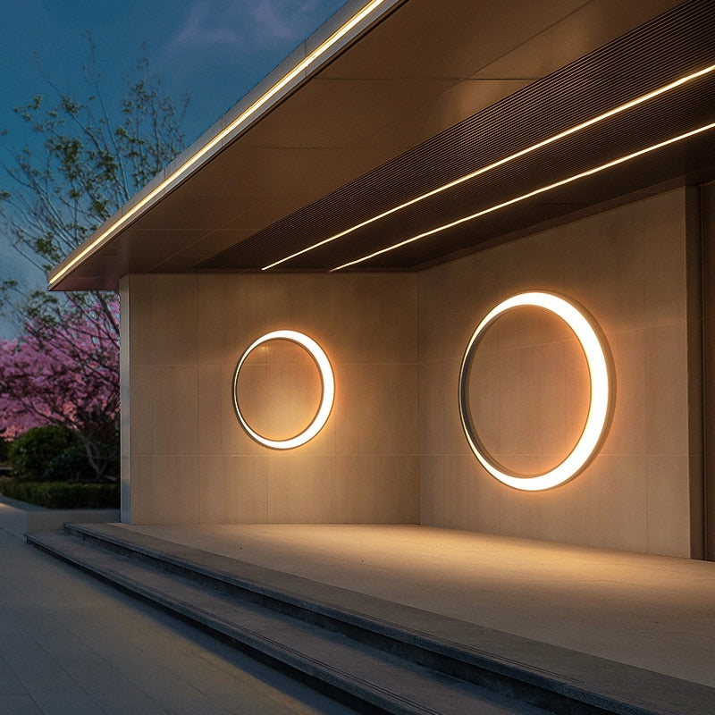 Lampe Murale Extérieure LED IP65 En Acier Inoxydable Et PC - Valuna