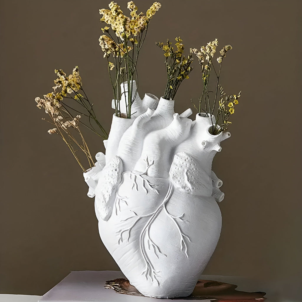 HeartBloom | Vase en Bambou en Forme de Cœur – Décoration Durable | Valuna