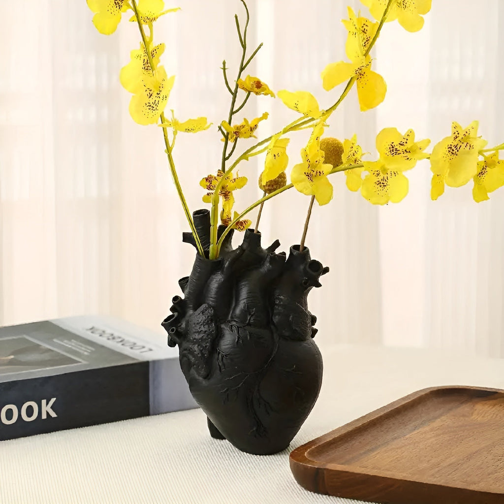 HeartBloom | Vase en Bambou en Forme de Cœur – Décoration Durable | Valuna