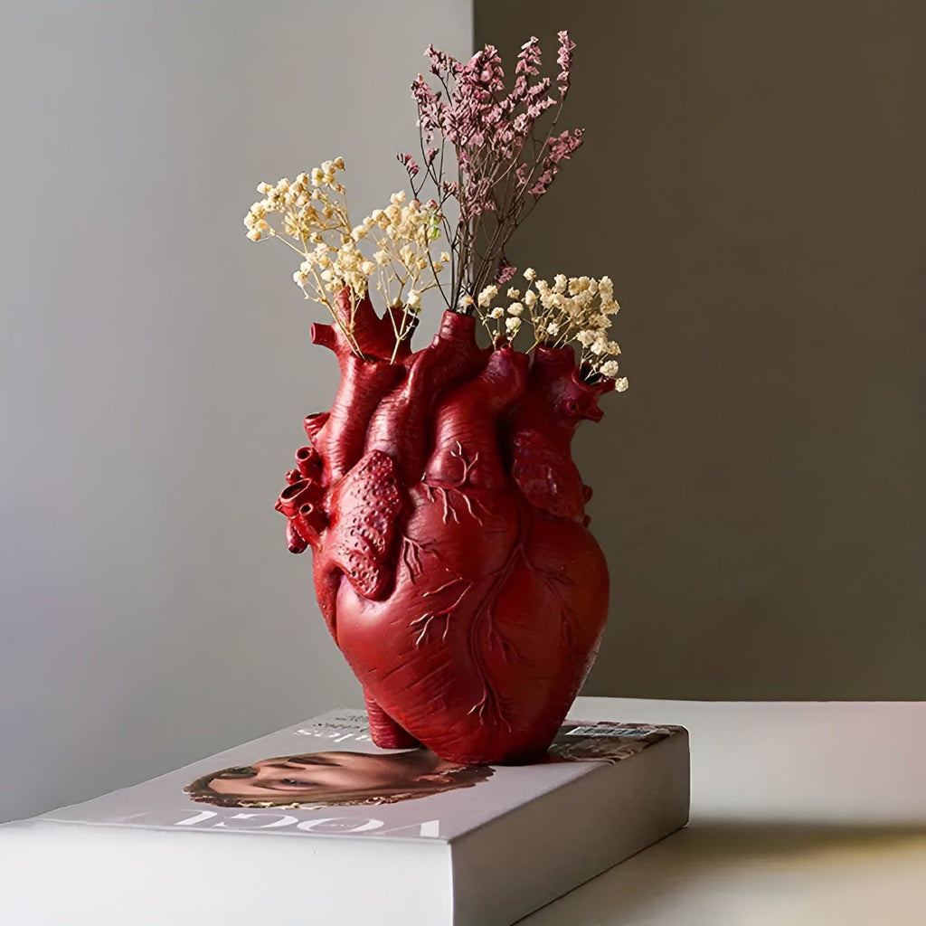 HeartBloom | Vase en Bambou en Forme de Cœur – Décoration Durable | Valuna