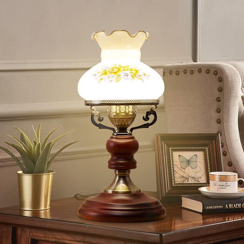HeritageLight | Lampe en Verre de Fleurs Classique | Valuna