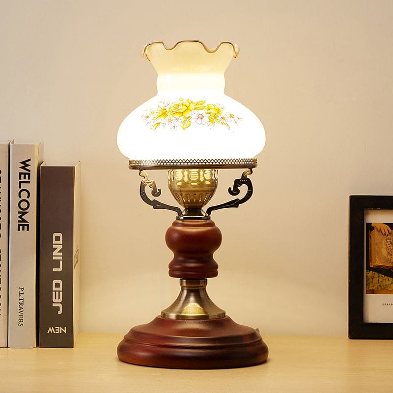 HeritageLight | Lampe en Verre de Fleurs Classique | Valuna