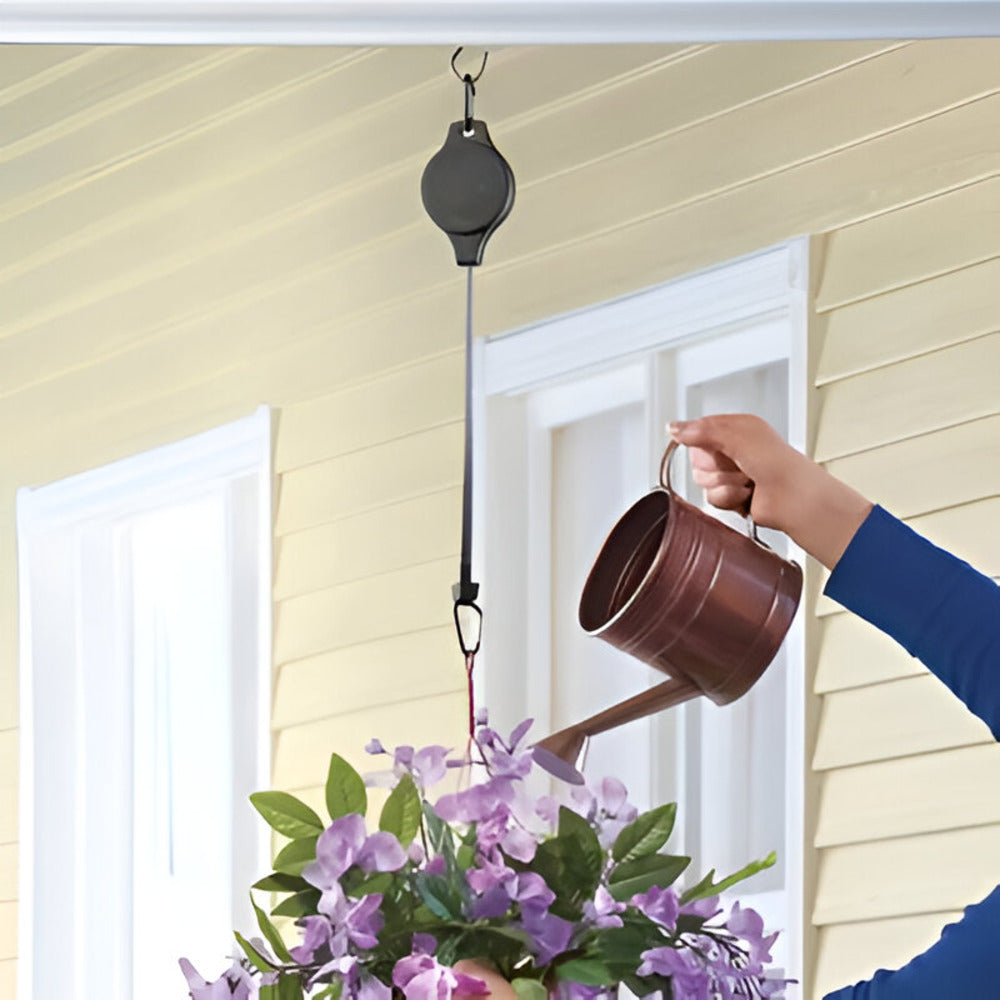 Chariot à Plantes Réglable | Système de Tirage Pour Intérieur et Extérieur | Valuna