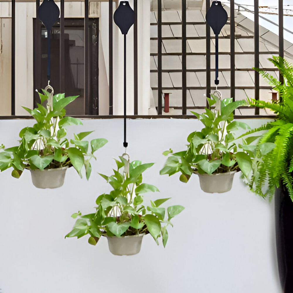 Chariot à Plantes Réglable | Système de Tirage Pour Intérieur et Extérieur | Valuna