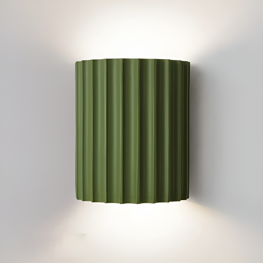 Applique Led Rayée En Résine | Éclairage Nordique Moderne Pour Espaces Élégants | Valuna