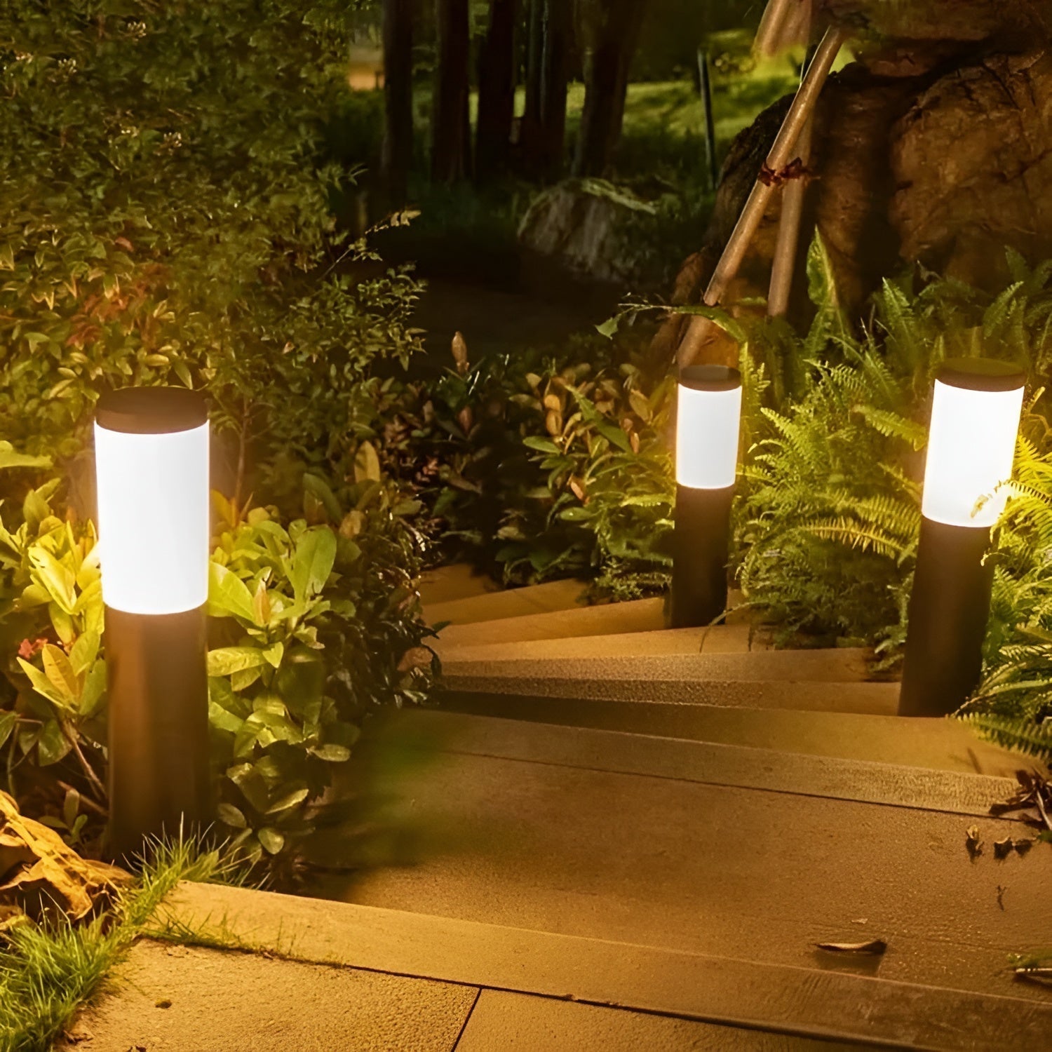 SolarShimmer | Lampe de Jardin Solaire en Acier Inoxydable | Valuna