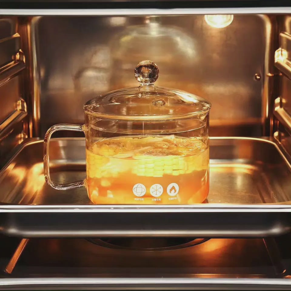 HeatGlass | Casserole En Verre Résistante À La Chaleur Pour Cuisine Polyvalente | Valuna