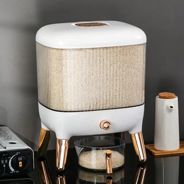 GrainKeeper | Distributeur De Riz & Céréales Grande Capacité Anti-Humidité | Valuna