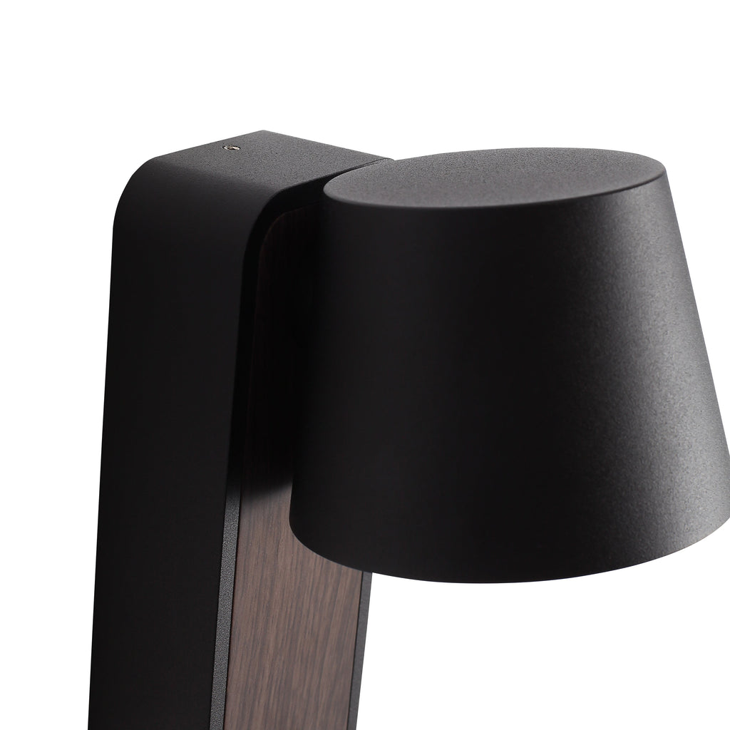 Lampe Murale Torino | Noir/Aspect Bois | Valuna