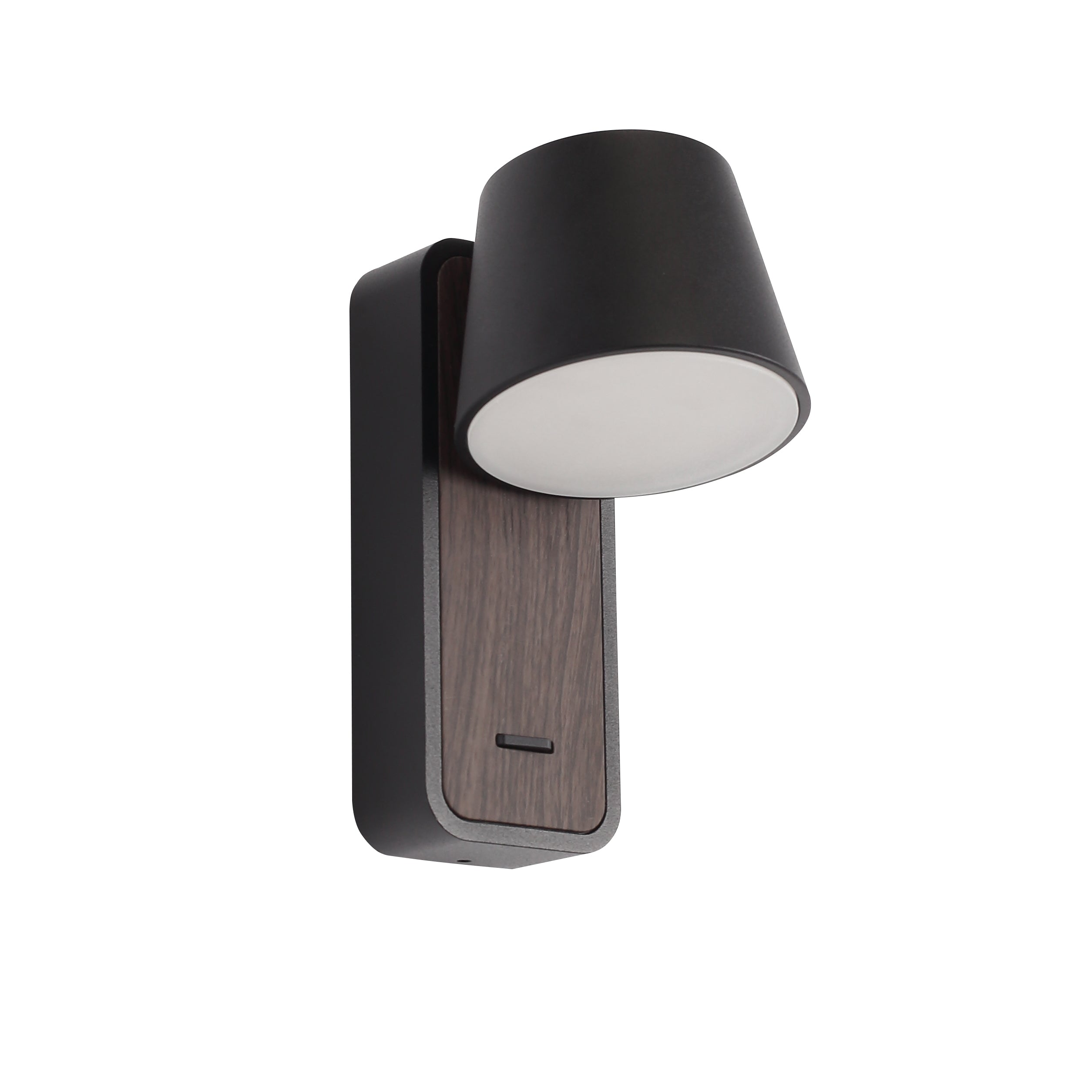 Lampe Murale Torino | Noir/Aspect Bois | Valuna