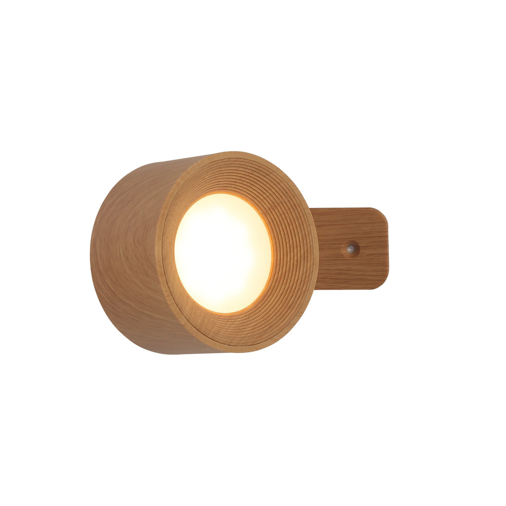 Lampe Murale Magnétique Ticky | Aspect Bois | Valuna