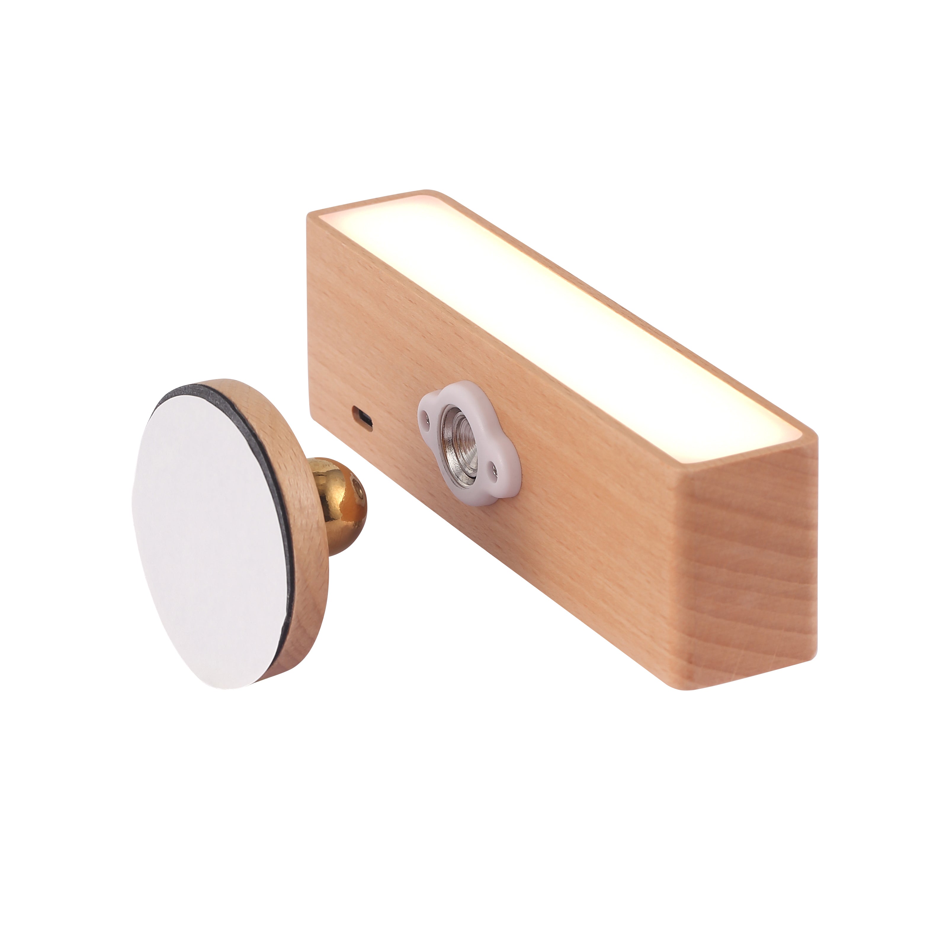 Lampe Murale Sans Fil Berk | Bois de Bouleau Lumineux | Valuna