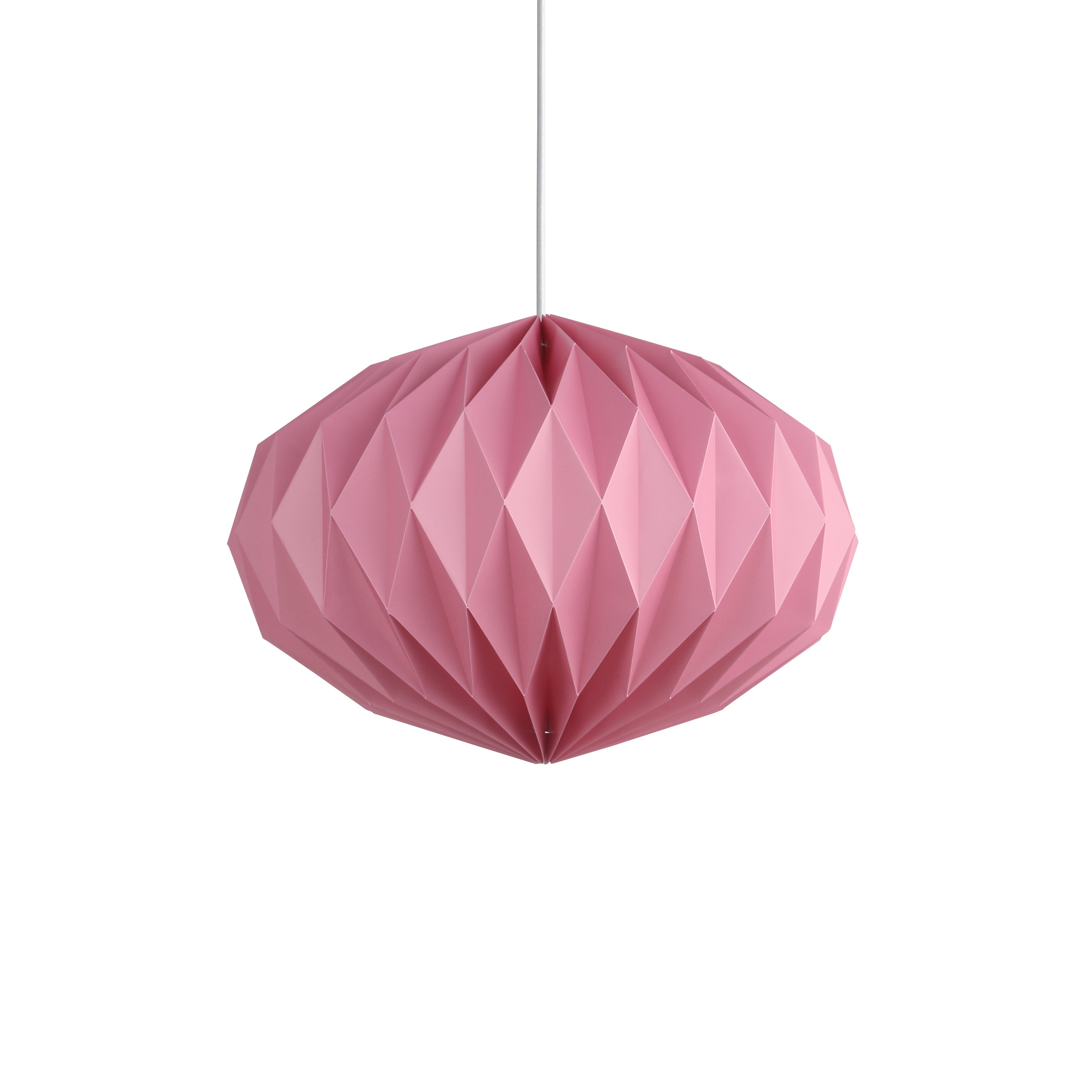 Lune Oblong | Suspension Rose Au Design Élégant | Valuna