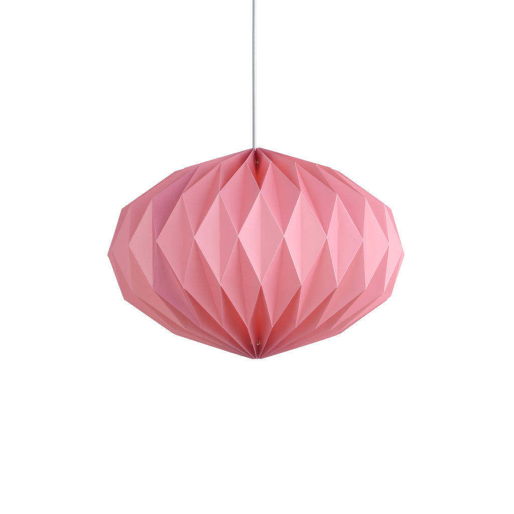 Lune Oblong | Suspension Rose Au Design Élégant | Valuna