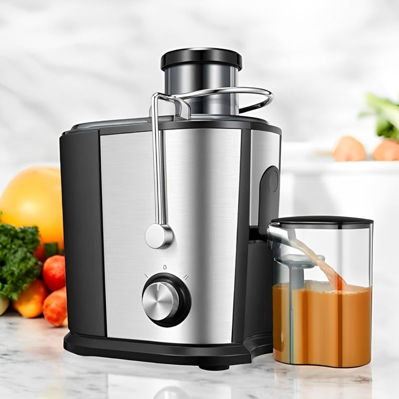 JuiceMaster | Extracteur de Jus Électrique 800W – Deux Vitesses Pour Un Jus Frais & Rapide | Valuna