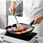 KitchLux | Ensemble D’Ustensiles De Cuisine Imitation Bois Avec Pointes En Silicone Souple | Valuna