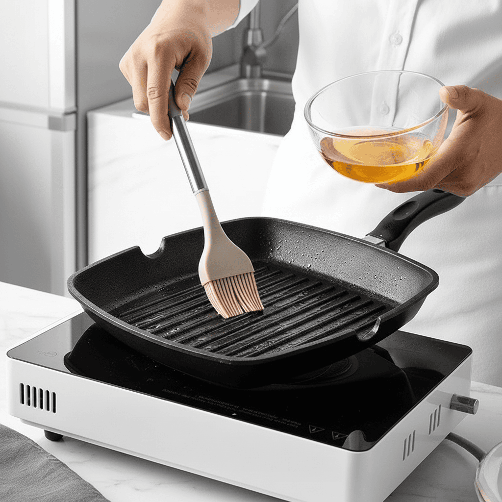 KitchLux | Ensemble D’Ustensiles De Cuisine Imitation Bois Avec Pointes En Silicone Souple | Valuna