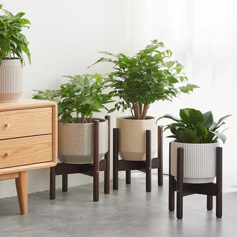 Support De Plantes En Bois | Étagère À Plantes Polyvalente Pour Salon, Balcon Et Jardin | Valuna
