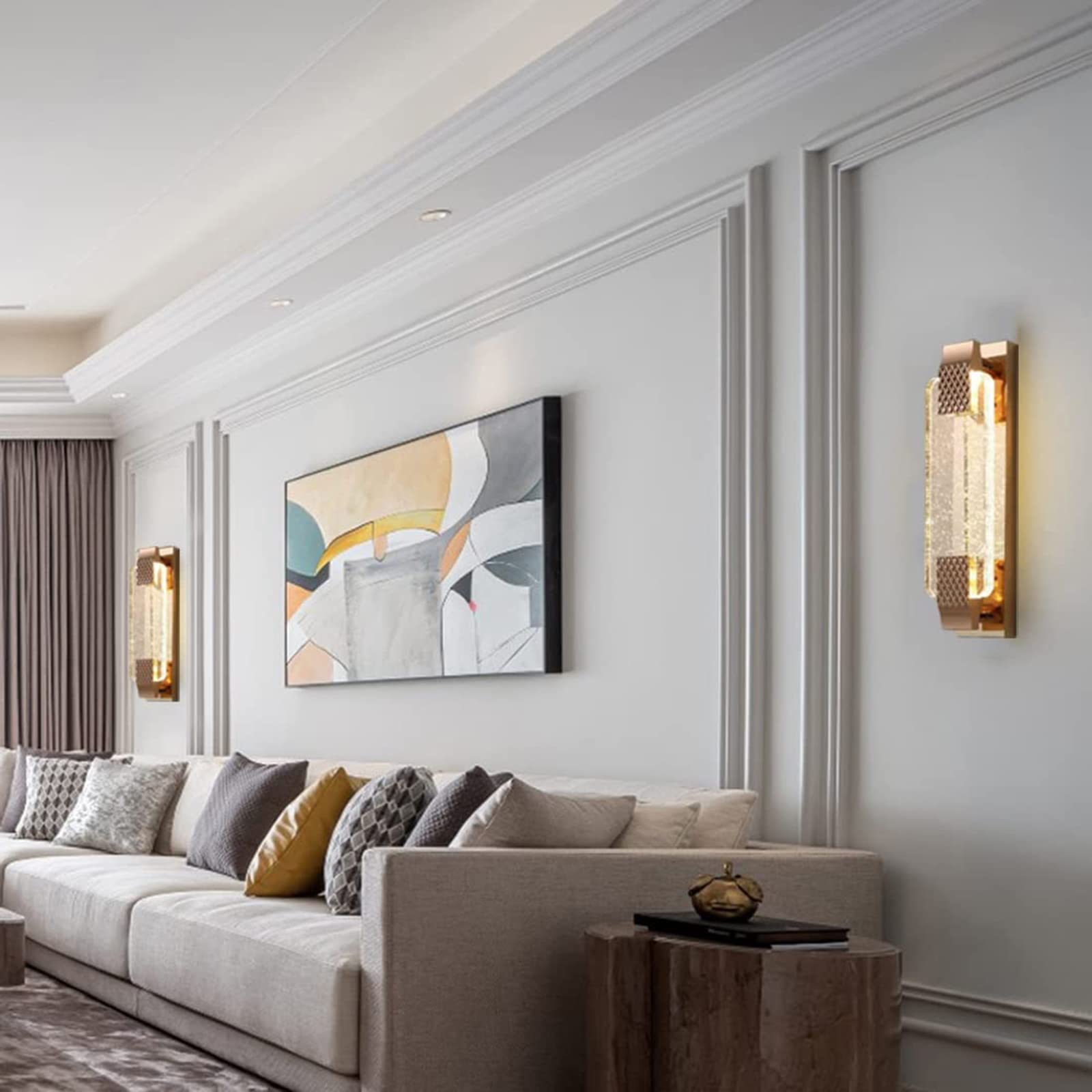 LuxeLine | Applique Murale En Cristal Dimable | Valuna