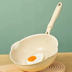 HeatonIQ | Wok Antiadhésif Profond Avec Revêtement En Pierre Maifan Pour Tous Les Types De Cuisinières | Valuna